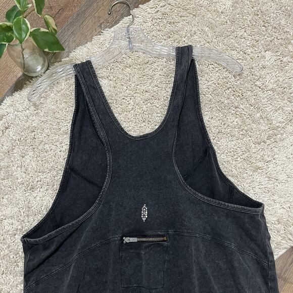 Free People Movement Small Oversized Black Stonewash Retro Layering Tunic Tank - Picture 7 of 7